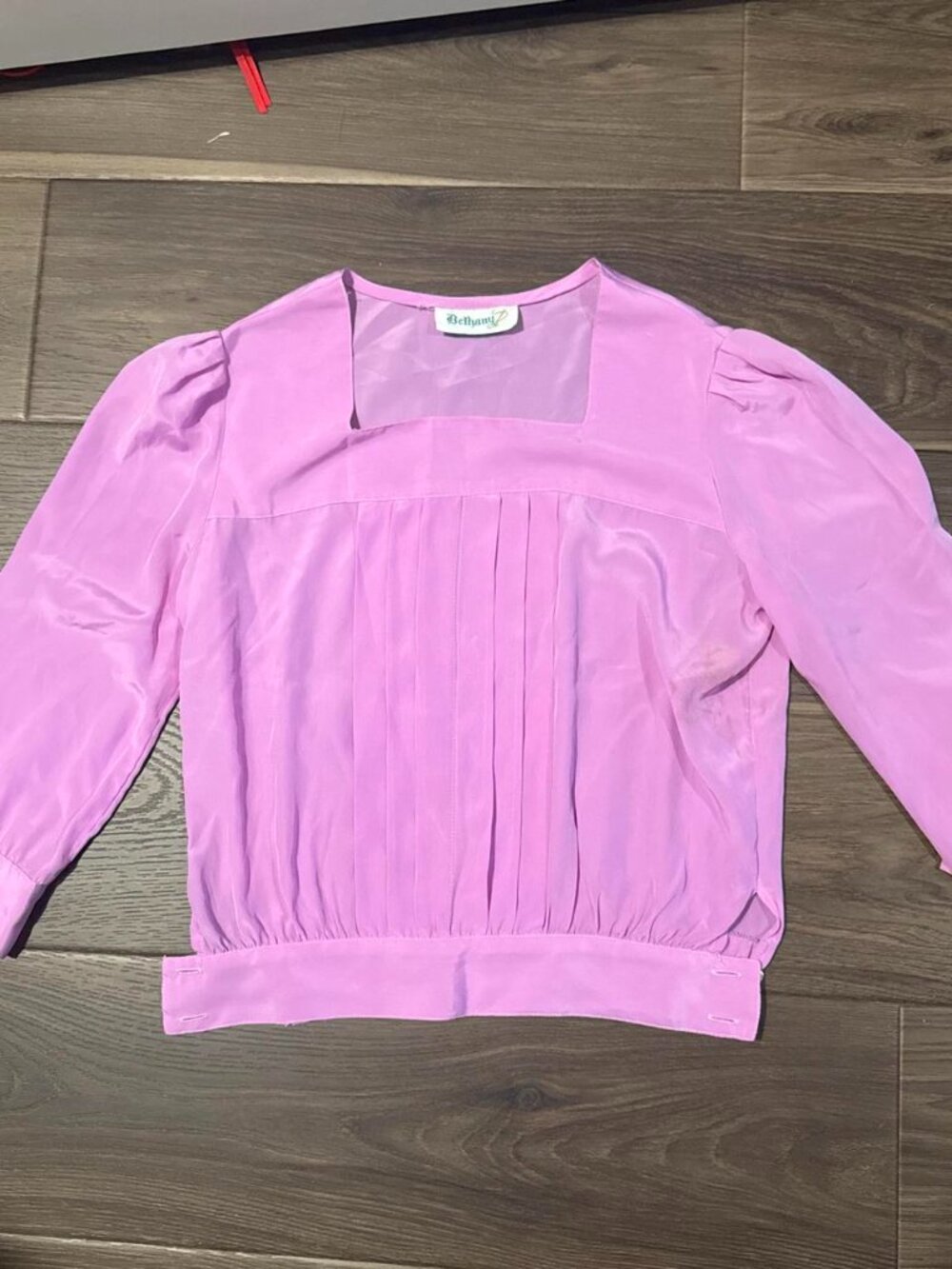 Bethany Pink 80's Blouse